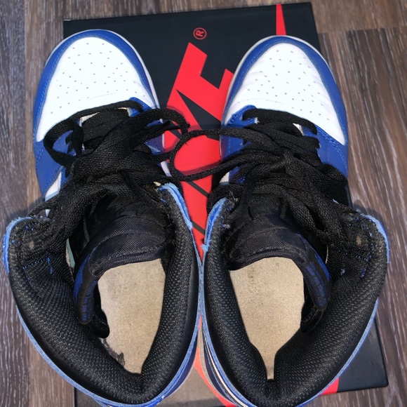 NIKE AIR JORDAN 1 RETRO HIGH OG BG GAME ROYAL - Picture 3 of 6